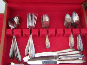 lot 173 image: Nobility  Plate silverware  47 PCS SET
