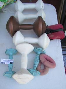 lot 201 image: lot of hand ankle weights