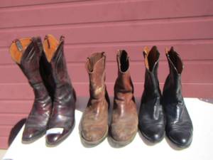 lot 211 image: Mens boot lot qty 3 pair- size 10 12