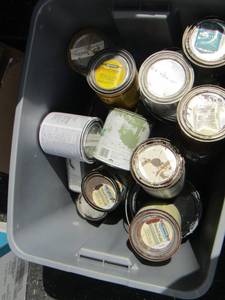 lot 239 image: Paint lot- protective finish- wood finish- interior stain and more