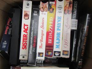 lot 248 image: vhs lot, sister act- major payne- the banger sisters and many more