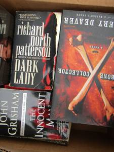 lot 250 image: Book lot- eye contact- the innocent man- the bone collector and many more