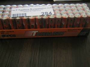 lot 284 image: Toceba Rich Triple AAA batteries NEW qty 2 packs 60 per pack