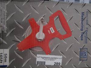 lot 289 image: Fiberglass Measuring tape 50M 165ft NEW