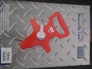 lot 301 image: Fiberglass Measuring tape 50M 165ft NEW