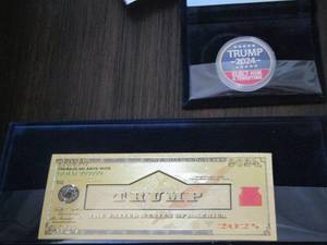 lot 315 image: Trump bill &Trump coin combo NEW