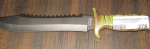 lot 319 image: Jabes UTILITY Camo hunting knife New