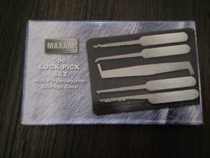 lot 328 image: Lock pic set 5 pieces by Maxam  NEW