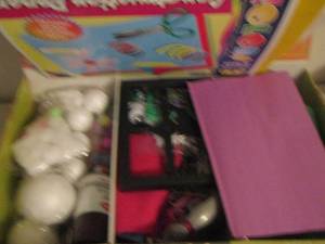 lot 163 image: Toy Story 3 diaper box full of arts and crafts supplies