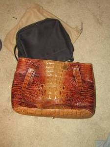 lot 186 image: Brahmin brown purse in good condition, black small handbag