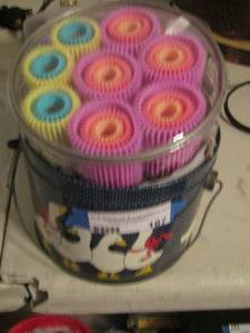 lot 187 image: heat rollers and curlers