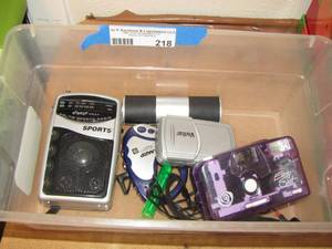 lot 218 image: camera and radio