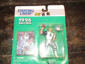 lot 239 image: 68830 -- 1996 edition, Troy Aikman figurine and cards NIP