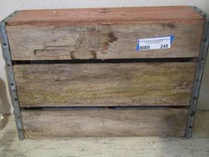 lot 248 image: Wooden crate Coca Cola