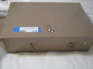 lot 276 image: Lock box for money or more