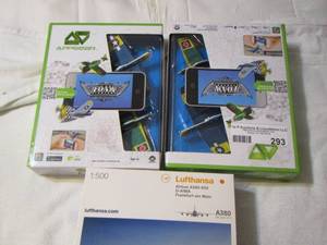 lot 293 image: new appgear foam fighters pacific qty 2, lufthansa airbus A380-800 D-Aima model airplane