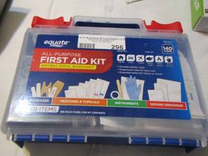 lot 296 image: equate first aid kit