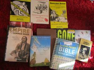 lot 58 image: Homicidal humor- empire summer moon- gone- many other books