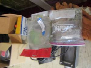 lot 39 image: gloves , bolt and screw set, socket plugs, flash lights and more