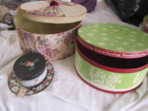 lot 37 image: empty hat boxes