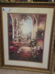 lot 93 image: GARDEN SCENE 34X28 PHOTO