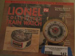 lot 142 image: LIONEL COLLECTABLE TRAIN WATCH NIB