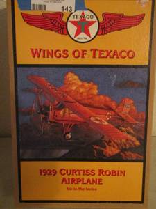 lot 143 image: WINGS OF TEXECO 1929 CURTUS ROBBIN AIRPLANE