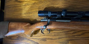 lot 4 image: NATIONAL ARMS 30.06 WITH BUSHNALL SCOPE  - WILLIAMS MOUNT