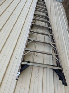 lot 89 image: 12ft step ladder, folds for easy storage