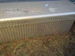 lot 58 image: Aluminum truck bed tool box