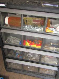 lot 54 image: organizer for screws nails and such