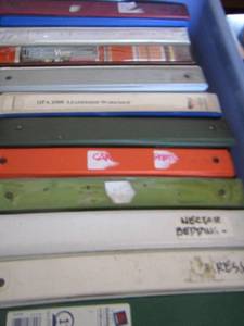 lot 168 image: BINDERS BINDERS BINDERS