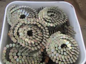lot 126 image: rolls of roofing nails