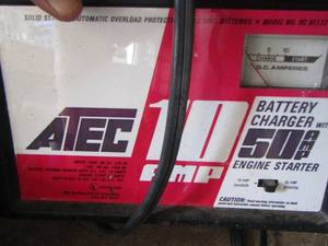 lot 174 image: Altec 10 amp battery charger with 50 amp engine starter