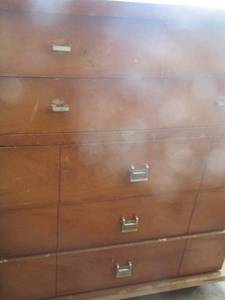 lot 101 image: 5 drawer wooden dresser unknown size