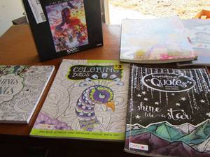 lot 226 image: various coloring books, marvel puzzle
