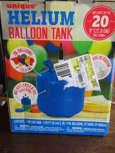 lot 241 image: helium balloon tank used
