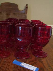 lot 12 image: RUBY RED GLASSES QTY 12