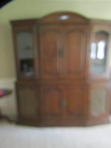lot 24 image: HUTCH , LOTS OF SPACE VERY BEAUTIFUL PIECE 2 PIECE - TOP SIZE IS 43X71X20 BOTTOM SIZE IS 34X72X20