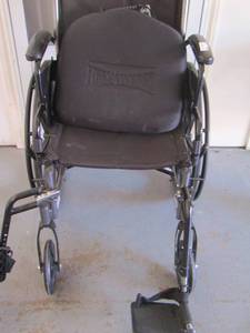 lot 121 image: hely weber spinal brace and a black wheel chair like new