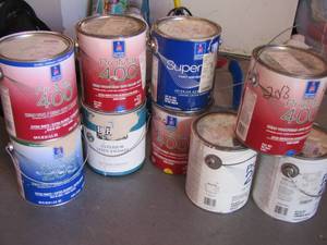 lot 157 image: Used gallon of promor paints qty 9