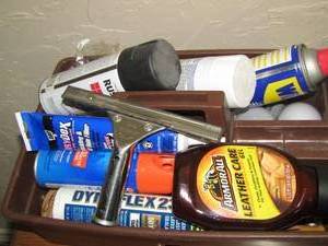 lot 170 image: Outdoor lot- Bug spray- WD 40 and more