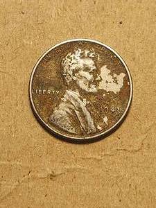 lot 16 image: 1943 Steel Wheat Penny