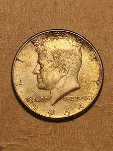 lot 68 image: 1964 Kennedy - 90% Silver Half Dollar