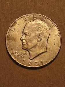 lot 72 image: 1971 Eisenhower dollar