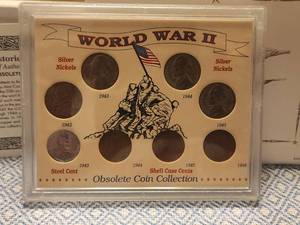 lot 104 image: World War II obsolete coin collection set
