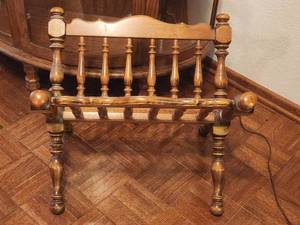 lot 159 image: Vintage wood magazine rack