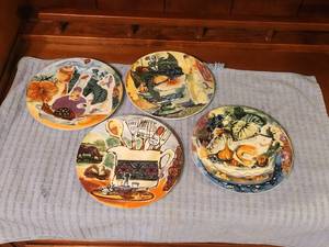 lot 251 image: Selection of 4 Sabatier Belle Cuisine dessert plates
