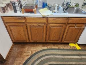 lot 181 image: Contents of lower cabinets in kitchen on sink side