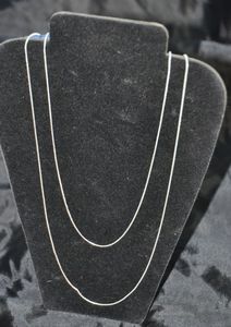 lot 38 image: Two (2) Rope Silver Necklaces Stamped 925